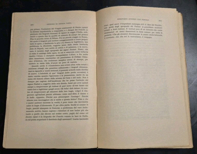 SCRITTI CRITICI di Luigi Carrer 1969 Laterza Editore Libro