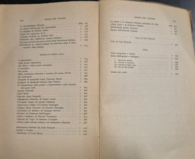 SCRITTI CRITICI di Luigi Carrer 1969 Laterza Editore Libro