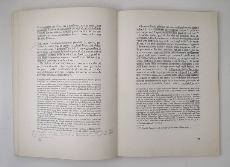 SCRITTI DI DIALETTOLOGIA di Oronzo Parlangeli 1972 Congedo ristampa Libro …