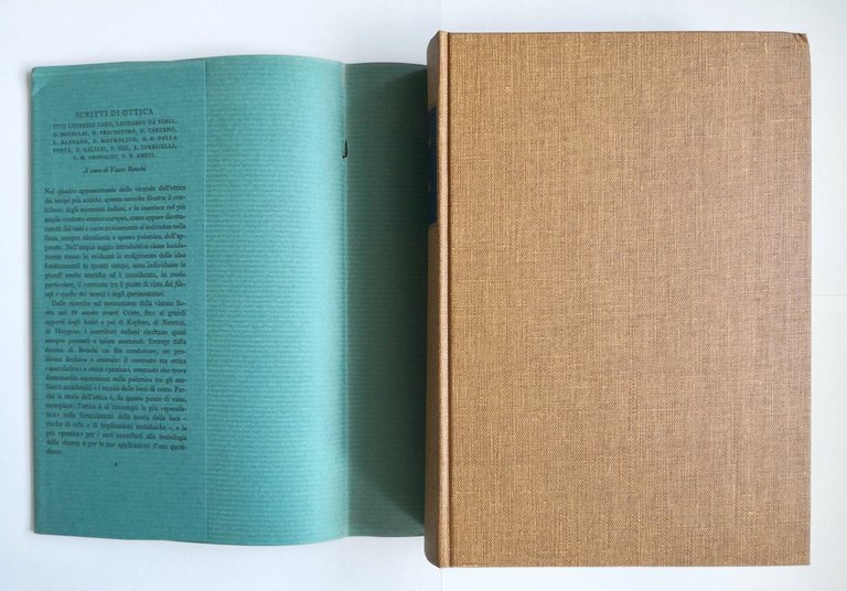 SCRITTI DI OTTICA a cura Vasco Ronchi 1968 Polifilo Libro …