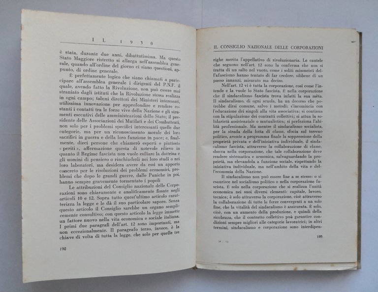 SCRITTI E DISCORSI dal 1929 al 1931 di Benito Mussolini …