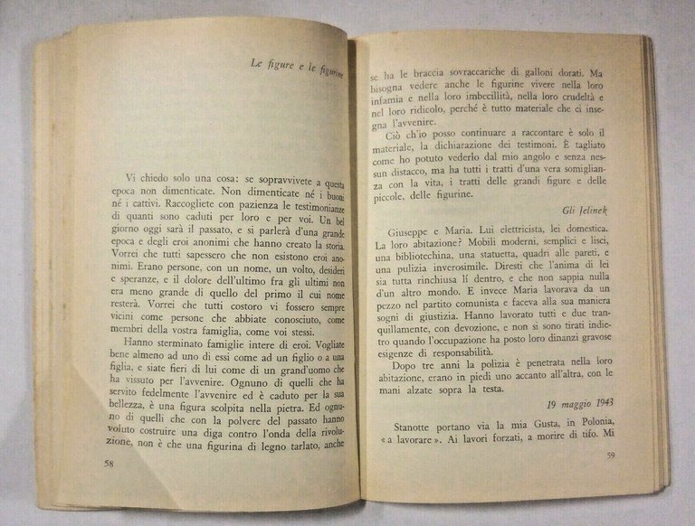 SCRITTO SOTTO LA FORCA di Julius Fucik 1959 libro campi …