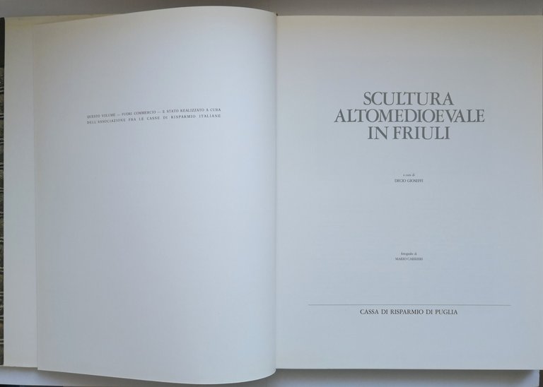 SCULTURA ALTOMEDIOEVALE IN FRIULI di Decio Gioseffi Cassa Risparmio Puglia …