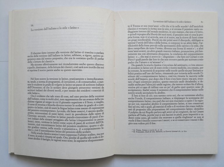 SCUOLA CLASSICA E VITA MODERNA di Augusto Monti 1968 Einaudi …