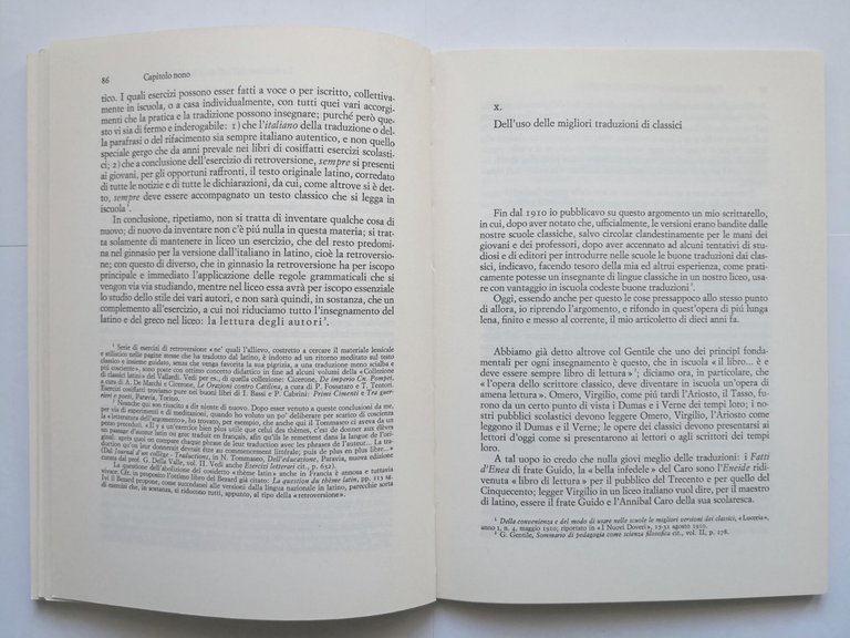 SCUOLA CLASSICA E VITA MODERNA di Augusto Monti 1968 Einaudi …