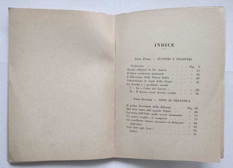 SCUOLA E FASCISMO di Vincenzo Ciampi libro autografato Tipografia Operaia …