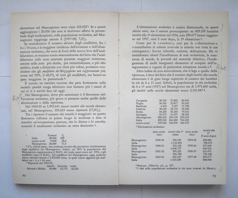SCUOLA E SOCIETÀ NEL MEZZOGIORNO di Arturo Arcomano 1963 Editori …