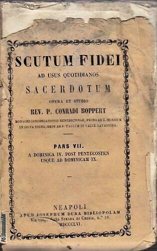 SCUTUM FIDEI ad usus SACERDOTUM 9 volumi 1856 libro antico …