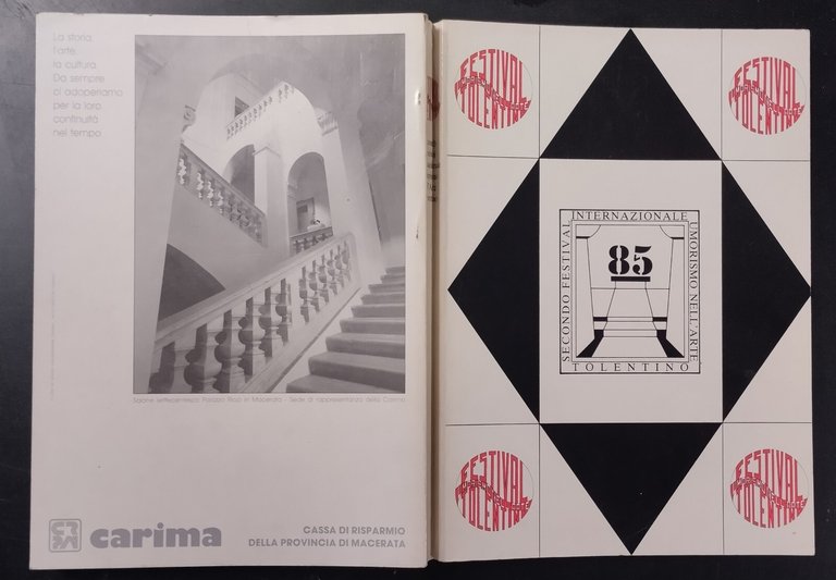 SECONDO FESTIVAL INTERNAZIONALE UMORISMO NELL'ARTE 1985 Tolentino Libro CARIMA