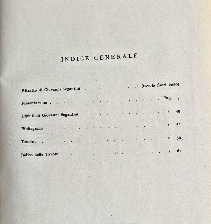 SEGANTINI di Nino Barbantini 1945 Serenissima Libro Arte | Immagine Gallery 7