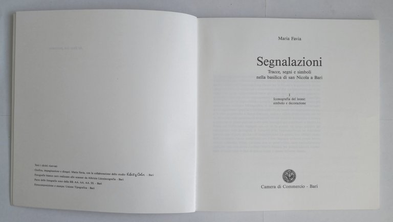 SEGNALAZIONI di Maria Favia 3 volumi 1989 sculture basilica S …