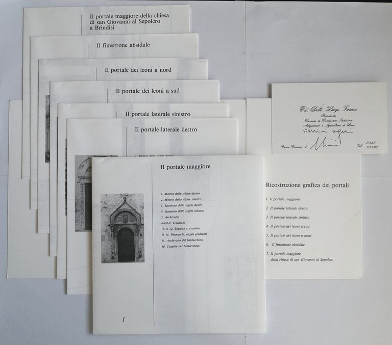 SEGNALAZIONI di Maria Favia 3 volumi 1989 sculture basilica S …