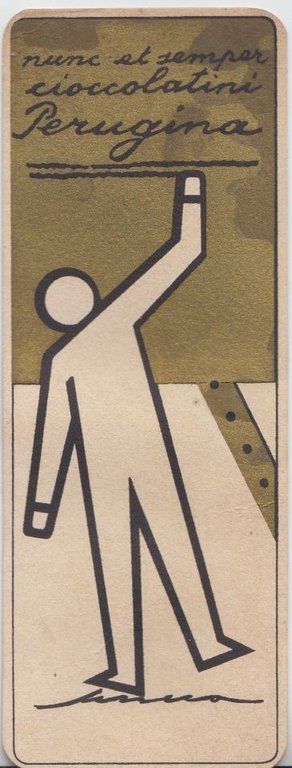 SEGNALIBRO CIOCCOLATINI PERUGINA Nunc et Semper di Federico Seneca Vintage | Immagine Gallery 1