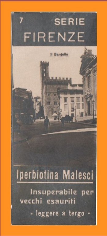 SEGNALIBRO IPERBIOTINA MALESCI serie Firenze numero 7 anni '30 originale …