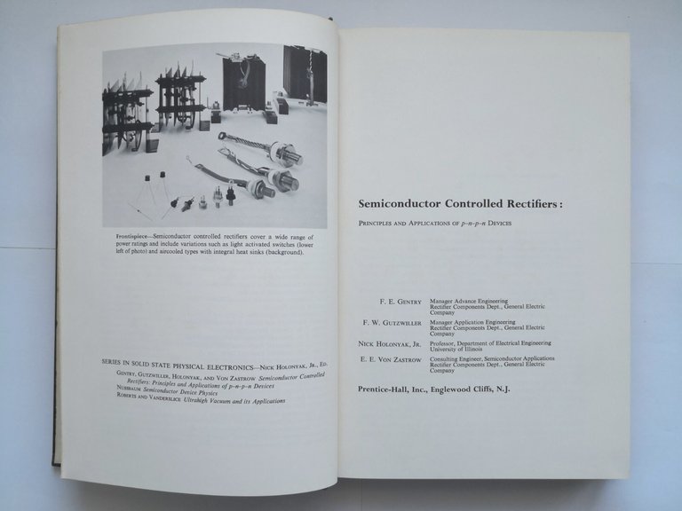 SEMICONDUCTOR CONTROLLED RECTIFIERS di Gentry Gutzwiller Holonyak Von Zastrow