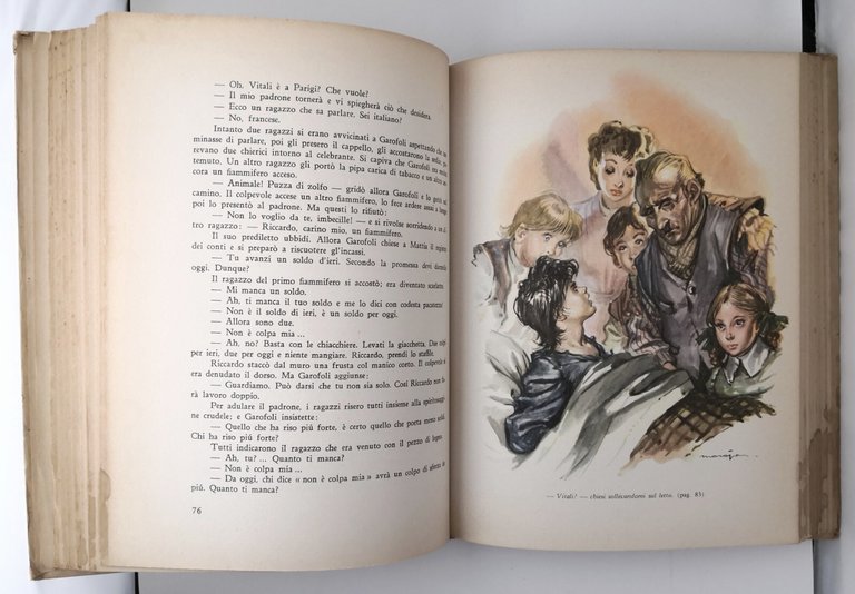 SENZA FAMIGLIA di Hector Malot 1953 Fratelli Libro illustrato Maraja …
