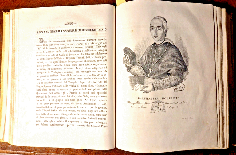 SERIE CRITICA DE SACRI PASTORI BARESI di Michele Garruba 1844 …