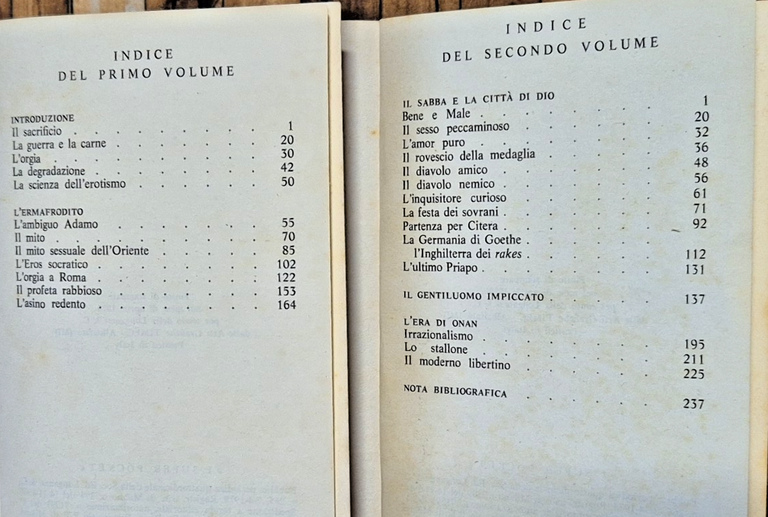 SESSO E MITO di Francesco Saba Sardi 2 volumi 1978 …