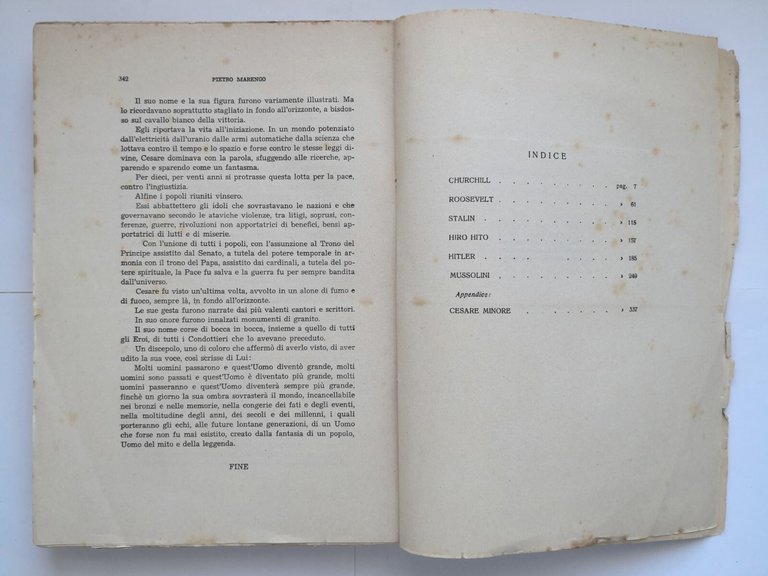 SETTE DITTATORI di Pietro Marengo 1950 Edizioni Manifesto Bari fascismo