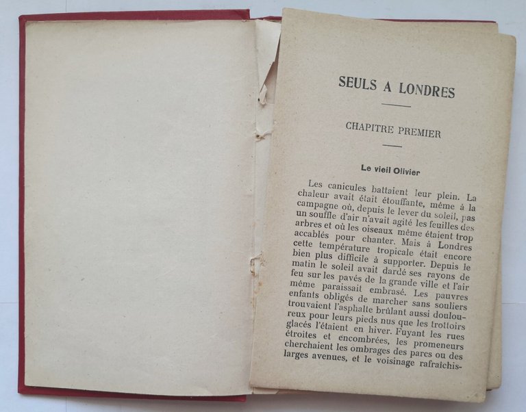 SEULS A LONDRES 1929 Baux editeur libro romanzo illustrato francese …