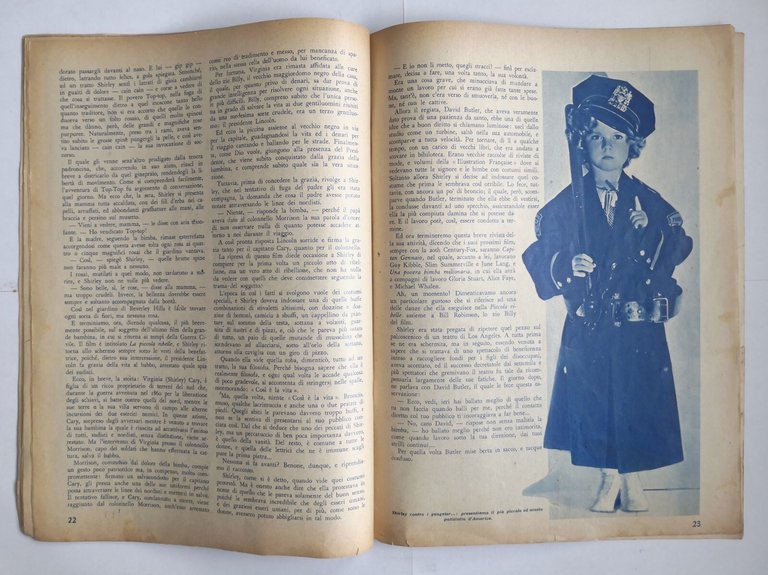 SHIRLEY TEMPLE 1936 Rizzoli storia dell'infanzia dei films cinema illustrazione