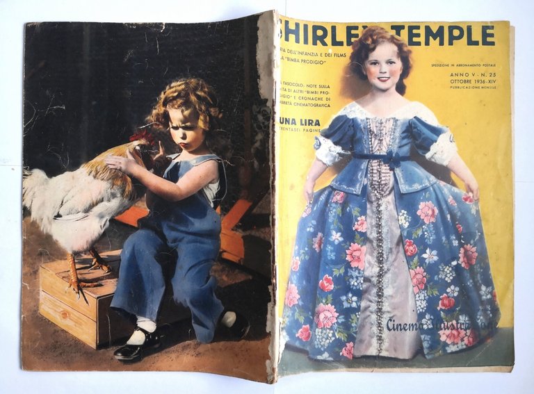 SHIRLEY TEMPLE 1936 Rizzoli storia dell'infanzia dei films cinema illustrazione