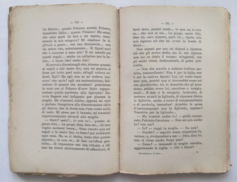 SI GIRA romanzo di Luigi Pirandello 1918 Treves quarto migliaio …