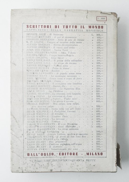 SIAMO TUTTI UN PÒ LADRI di Sándor Török 1949 Dall'Oglio …
