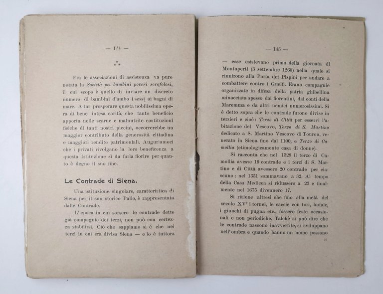 SIENA CENNI E NOTIZIE di Narciso Pucci 1912 Giuntini e …