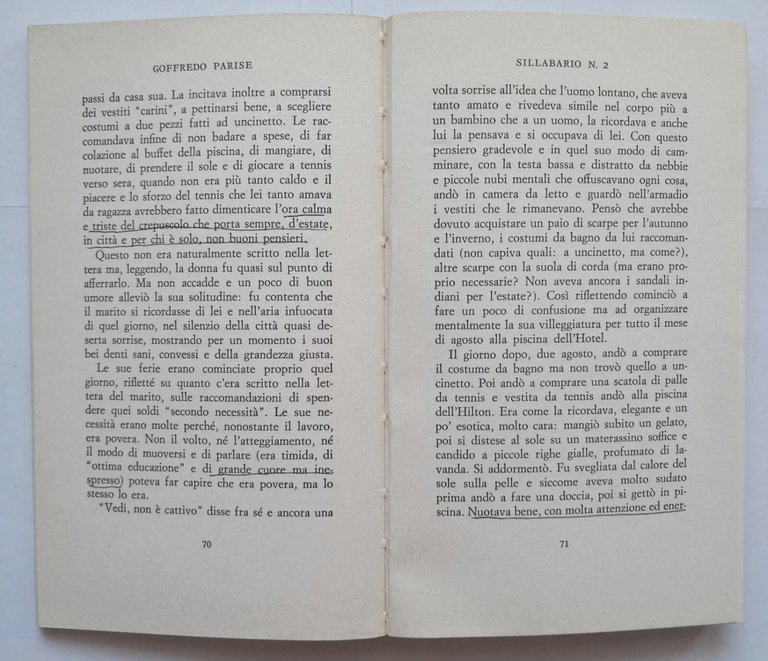 SILLABARIO N.2 di Goffredo Parise 1982 Arnoldo Mondadori Libro Medusa …