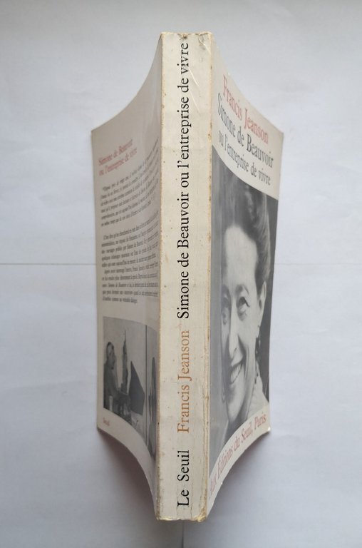 SIMONE DE BEAUVOIR OU L'ENTREPRISE DE VIVRE di Francis Jeanson …
