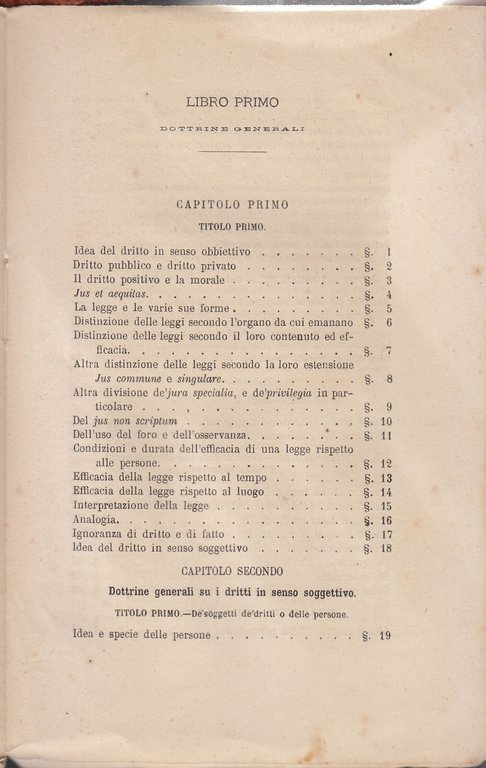 SINOPSI DELLE PANDETTE GIUSTINIANEE volume I di Giuseppe Polignani 1874 …