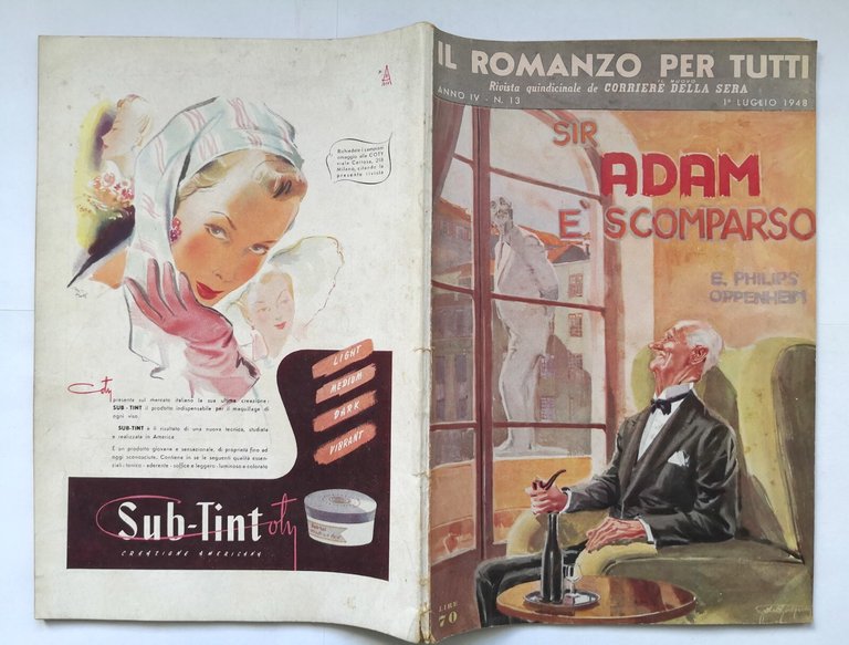 SIR ADAM È SCOMPARSO di Philips Oppenheim Il Romanzo per …