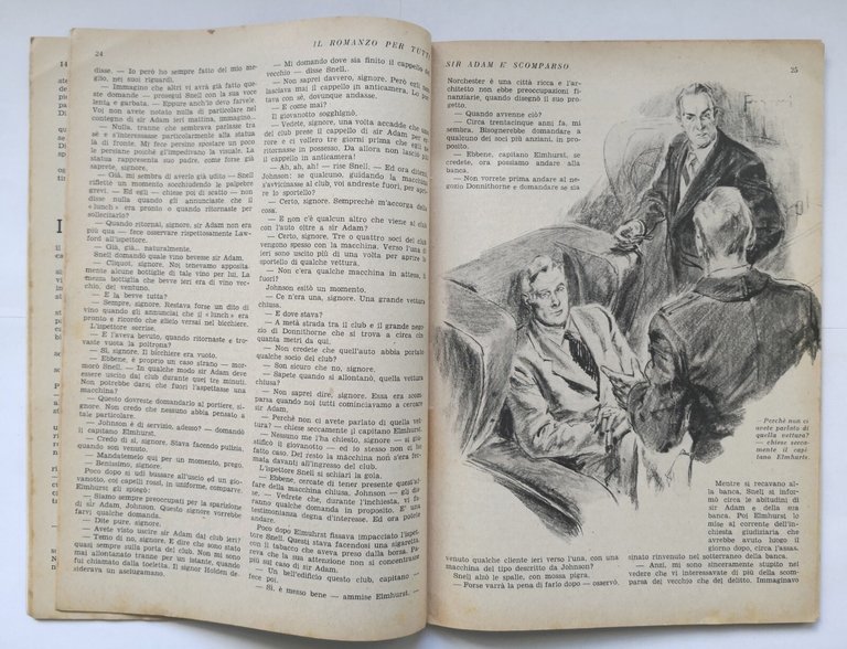 SIR ADAM È SCOMPARSO di Philips Oppenheim Il Romanzo per …
