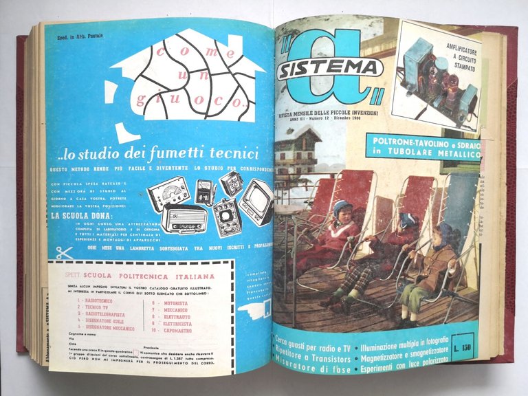 SISTEMA A 1960 annata completa 12 riviste Rodolfo Capriotti radio …