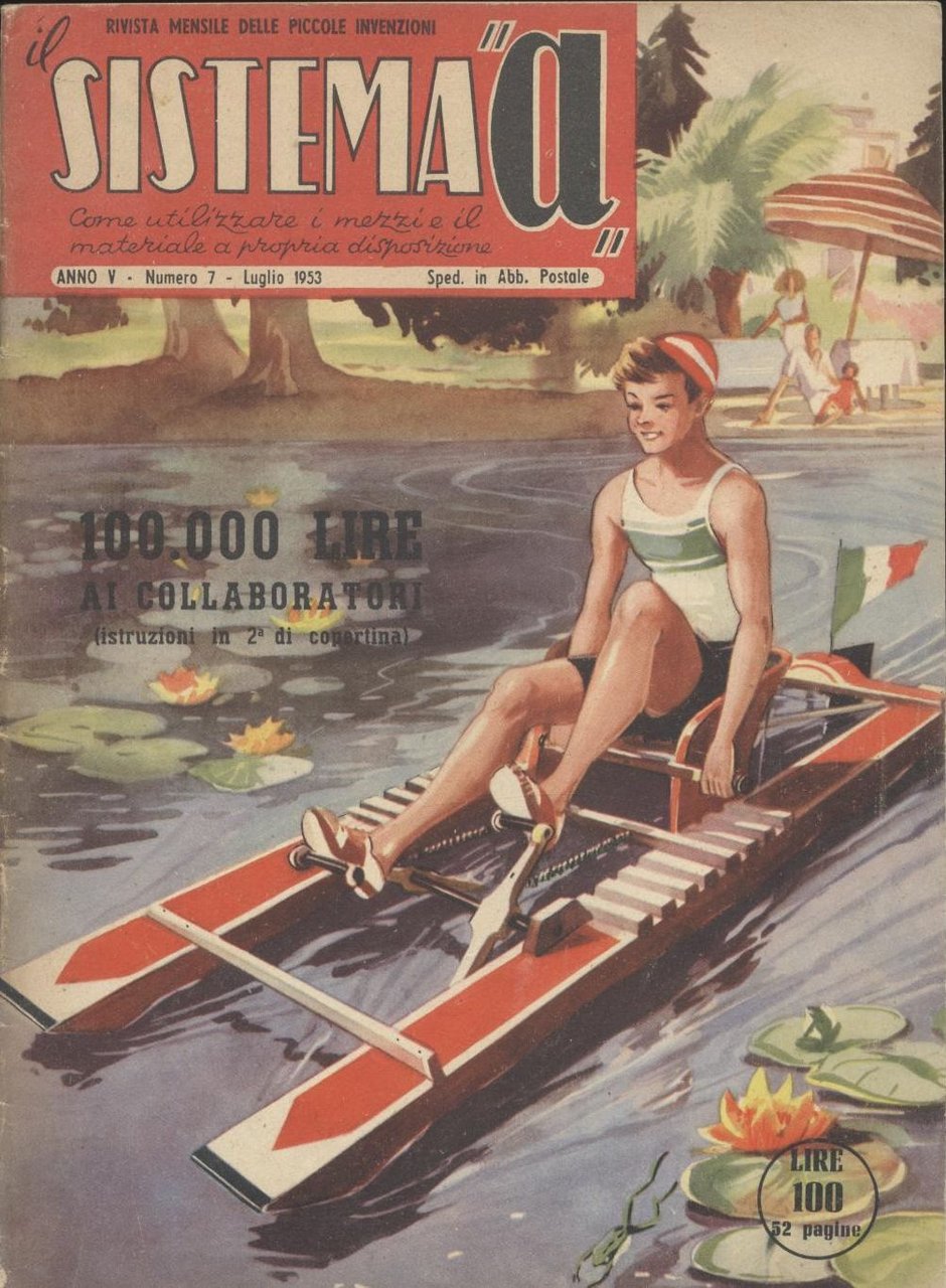 SISTEMA A luglio 1953 rivista registratore a nastro chiatta a …