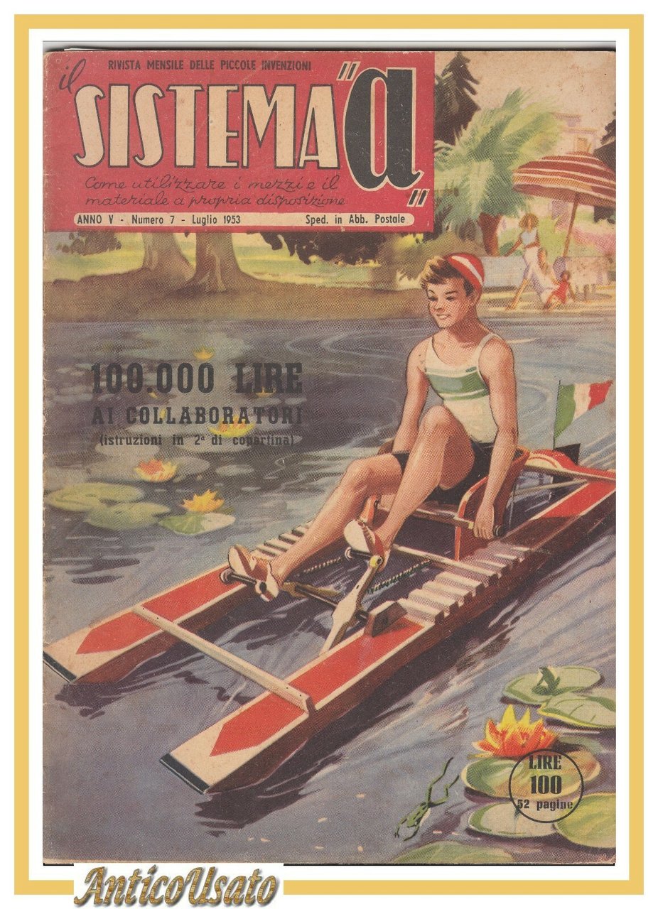 SISTEMA A luglio 1953 rivista vintage fai da te elettronica …