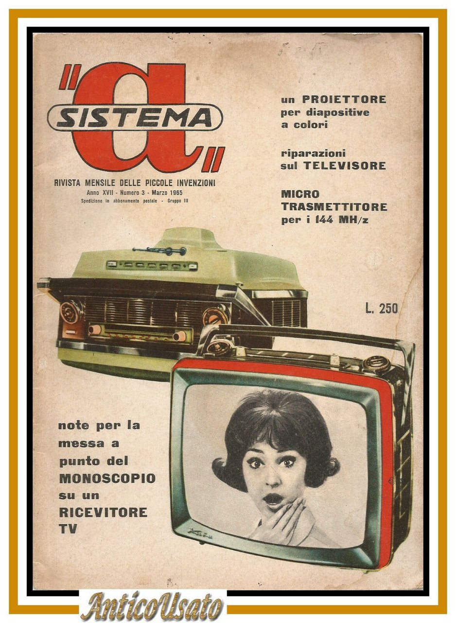 SISTEMA A marzo 1965 rivista vintage fai da te elettronica …