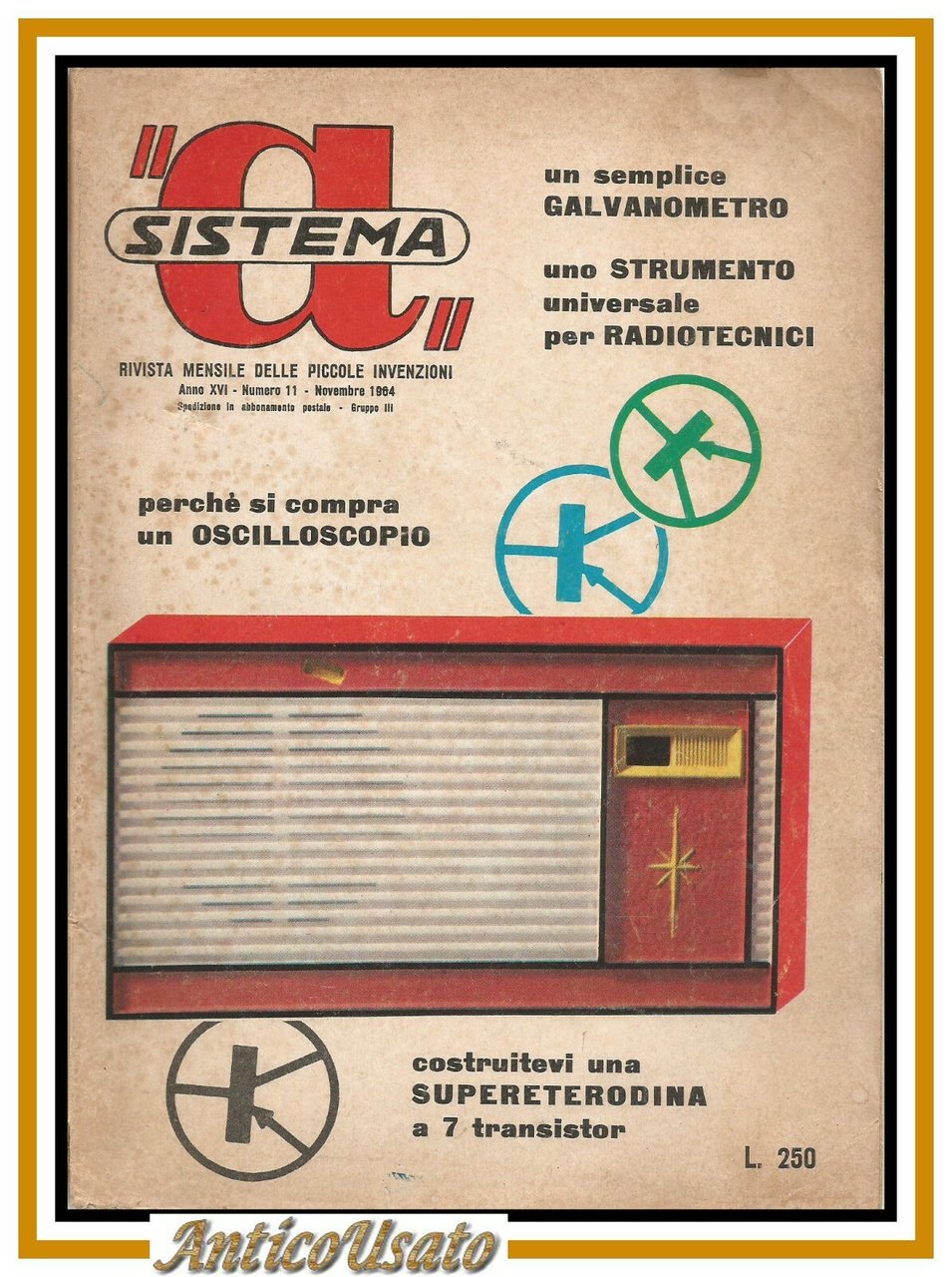 SISTEMA A novembre 1964 rivista vintage fai da te elettronica …