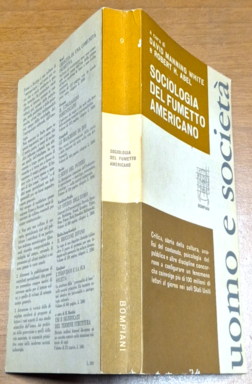 SOCIOLOGIA DEL FUMETTO AMERICANO di Manning White e Abel 1966 …
