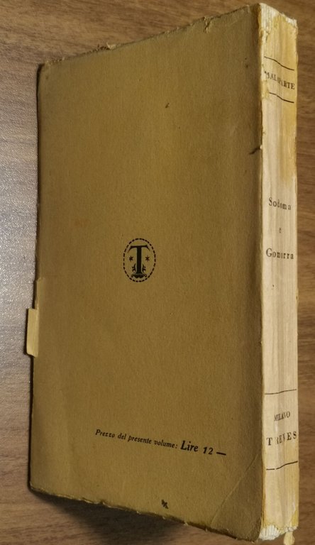 SODOMA E GOMORRA racconti di Curzio Malaparte 1931 Treves libro …