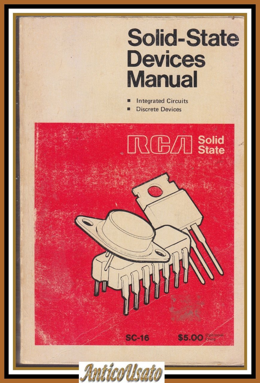 SOLID STATE DEVICES MANUAL integrated circuits discrete 1975 RCA Libro …