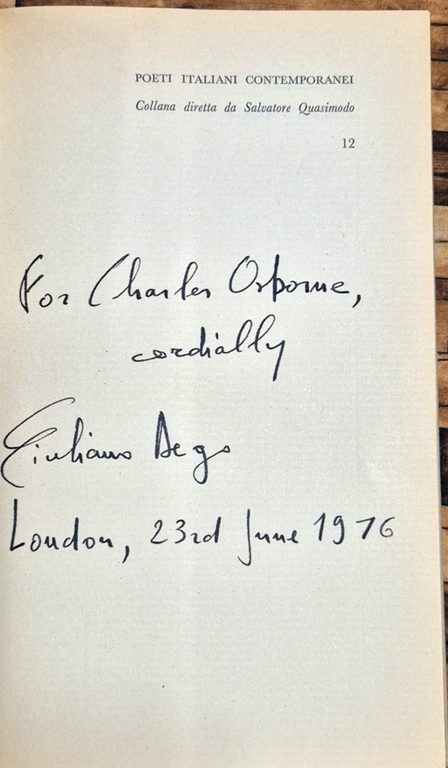 SOLO L'IRONIA di Giuliano Dego 1968 Marotta Libro autografato poeti … | Immagine Gallery 7