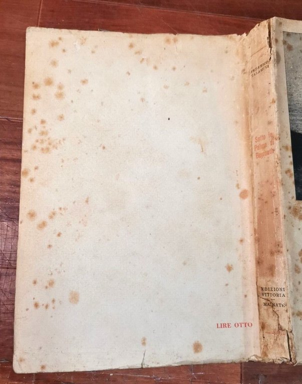 SOTTO LE PALME DI BEYROUTH Federico Talamini 1933 Vittoria libro …