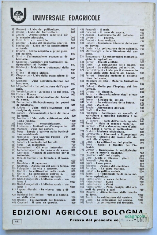 SPECIE E CULTIVAR NELLA FRUTTICOLTURA MERIDIONALE di Vincenzo Forte 1975 …