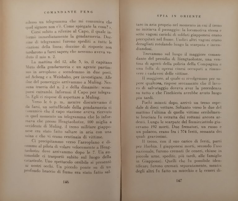 SPIA IN ORIENTE di Comandante Feng Amleto Vespa OET EDIZIONI …