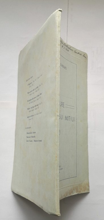 SPIGOLATURE SUI MITILI di Augusto Semeraro 1948 Cressati Taranto Libro …