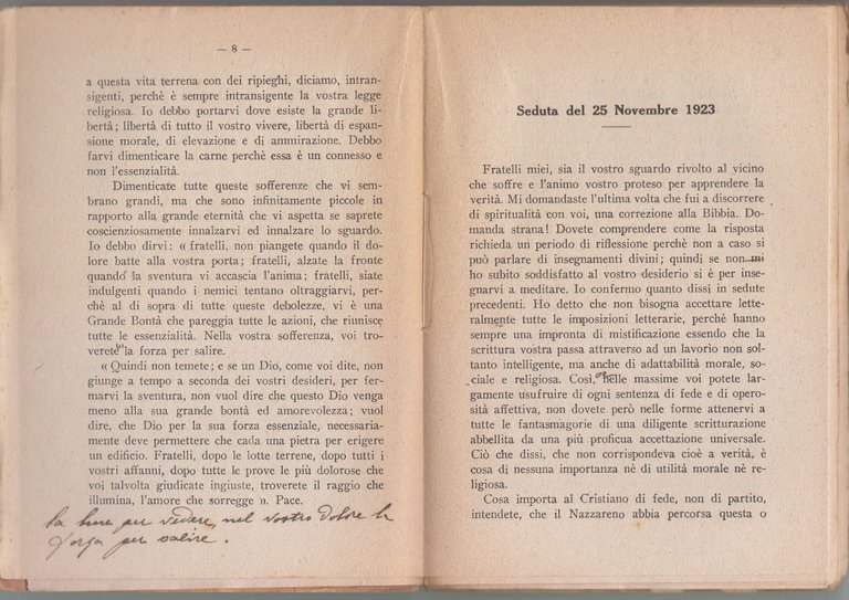 SPIRITUALITÀ Conferenze Medianiche volume II 1924 L'alpina Libro spiritismo