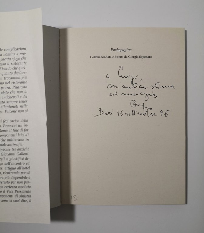 SQUARCI DI VERITÀ di Enzo Binetti 1996 Schena Dedica Autografa …