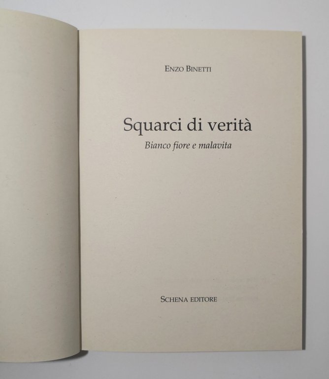 SQUARCI DI VERITÀ di Enzo Binetti 1996 Schena Dedica Autografa …